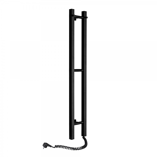 Рушникосушарка електрична NAVIN Силует Квадро 160х1000 права чорний муар (12-217050-0110)