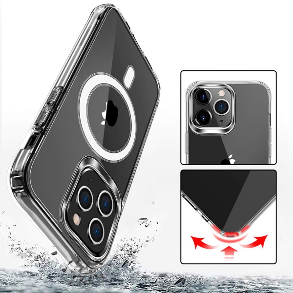 Прозорий силіконовий чохол iLoungeMax Clear Case with MagSafe для iPhone 14 Pro Max