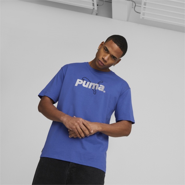 Футболка Puma PUMA TEAM GRAPHIC TEE 53825692 р.2XL синий