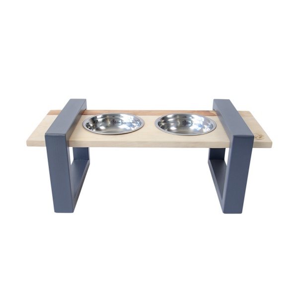 Підставка з мисками 10 центів для Джека №1 M 2 шт. по 250 мл графіт