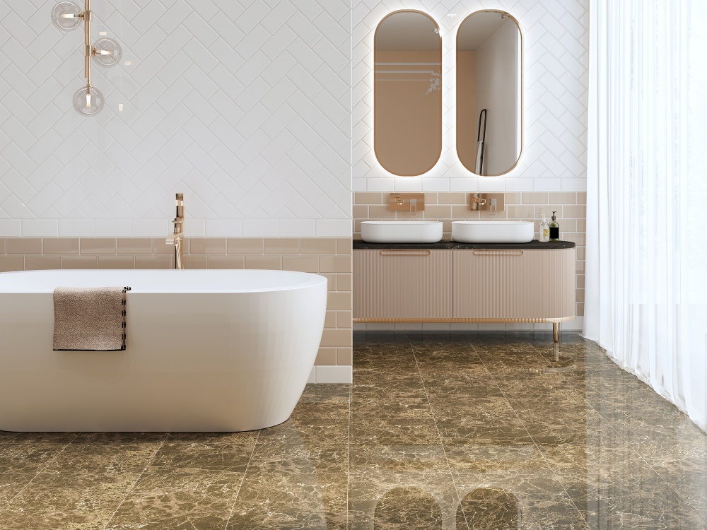 Плитка Golden Tile Emperador mocco EMF870 40x40 cм