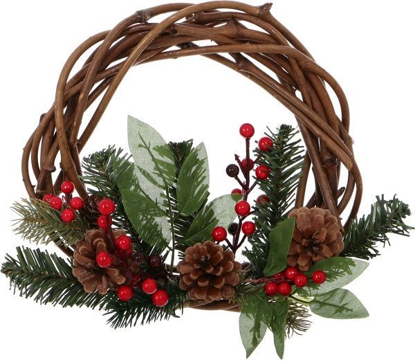 Вінок новорічний d250 мм W01-1264/22 