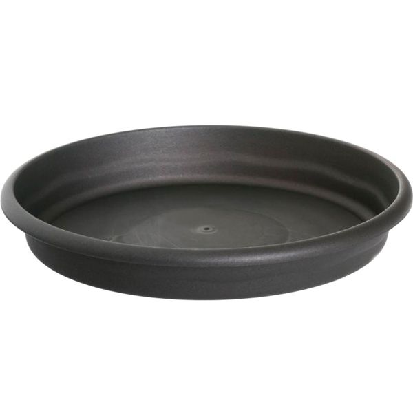 Поддон пластиковый Plastiken Terra Plato Redondas 7434 круглый антрацит 