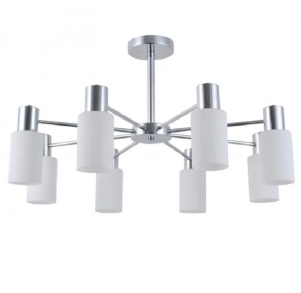Люстра Miorro Estetica металл/стекло 8x40 Вт E14 хром 51-311-038