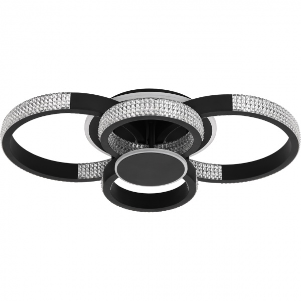 Світильник світлодіодний Hopfen Schwarz RС з пультом ДК 100 Вт чорний 3000-6000 К 