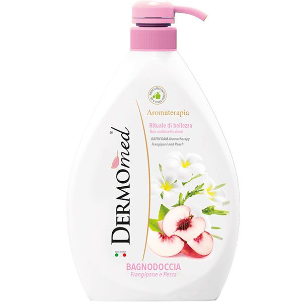 Гель для душа DermoMed Плюмерия и персик 1000 мл