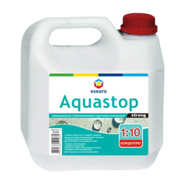Грунтівка Eskaro Aquastop Strong 3 л + 1 л у подарунок