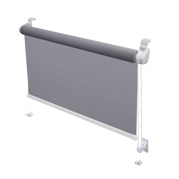 Ролета мини Gardinia Вена 80x160 см темно-серая 