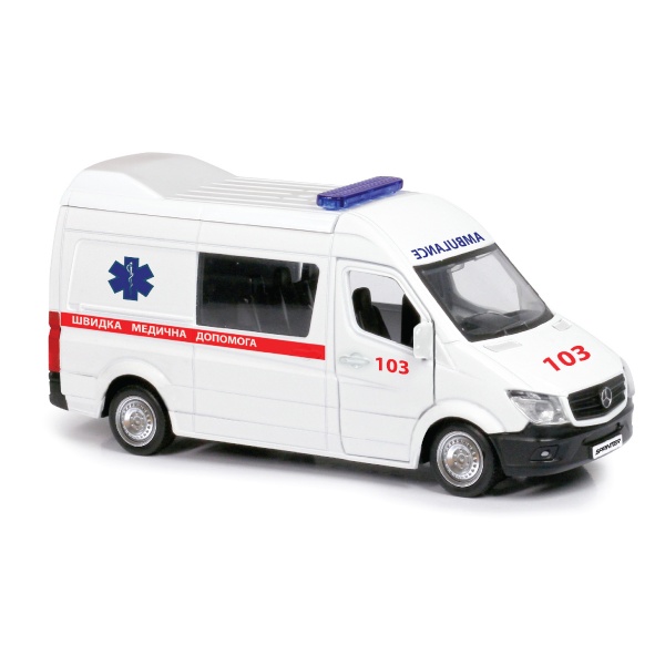 Автомодель TechnoDrive 1:32 Mercedes Benz Sprinter Скорая помощь 250344U
