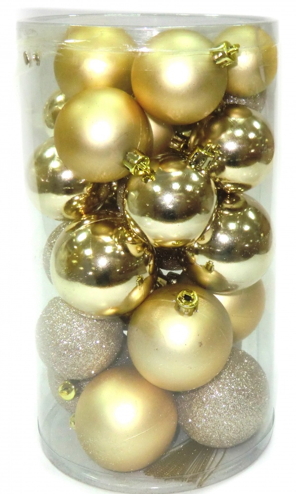 Набор елочных шаров Традиция EPI-19054-58 в ассортименте d 40 мм 30 шт./уп.