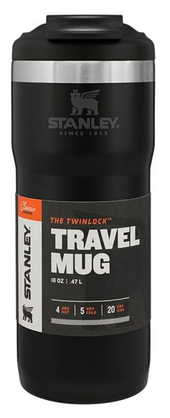 Термочашка Classic TwinLock Matte Black 0.47 л Stanley