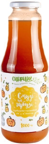 Сок Тыквенно-грушевый с мякотью без сахара 1л 