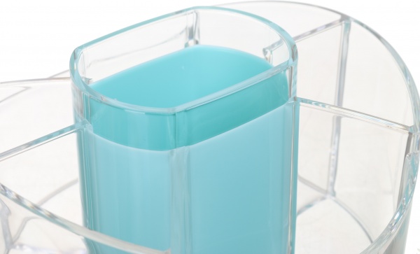 Органайзер для косметики Luna 14,8x14,8x9,2 см бирюза 