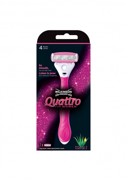 Станок для бритья WILKINSON SWORD Quattro for Woman 1+1 2 шт.