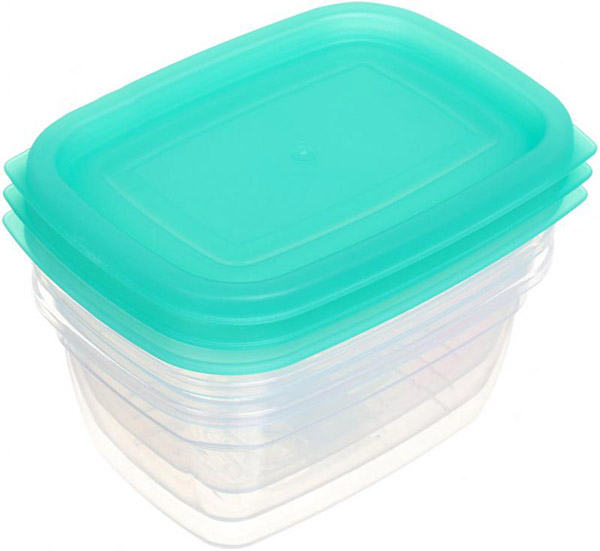 Набор контейнеров для пищевых продуктов Eat&Go 550 мл зелений 3 шт. UP! (Underprice)