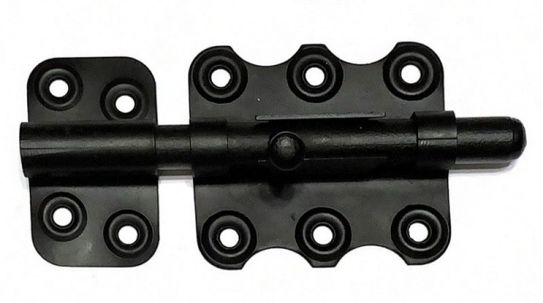 Шпингалет дверной С3 85x60 мм Aspect 90016432 черный