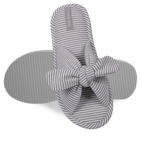 Тапки домашние Twins HS-VL бант-перекрест 7140 р.36/37 белый с черным 