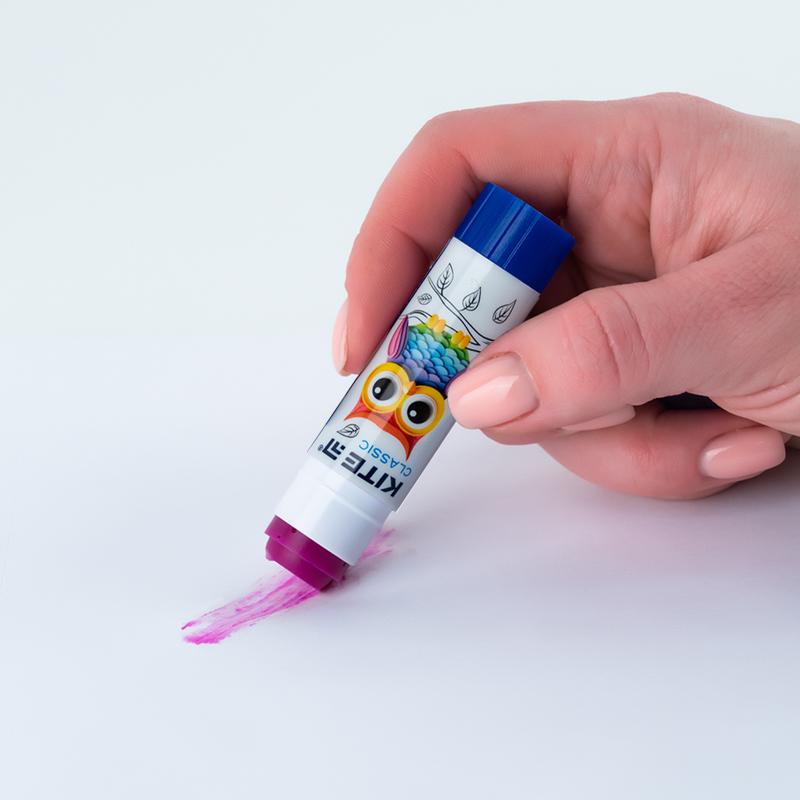 Клей-карандаш PVP 8 г с индикатором Classic K-130 KITE