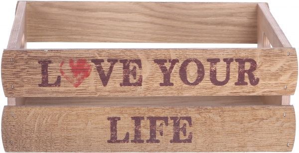 Ящик деревянный OB21 дуб какао 115x300x200 мм