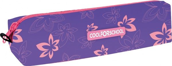 Пенал шкільний м'який Foliage CF85213 Cool For School фіолетовий