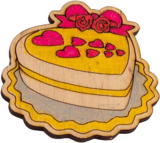 Игрушка деревянная Зірка магнит Вкусности