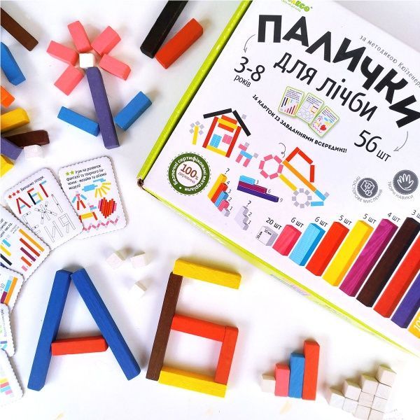 Палочки для счета Igroteco 56 элементов 900385