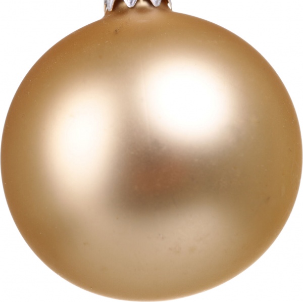 Шар новогодний одноцветная d 60 мм золотой .0161