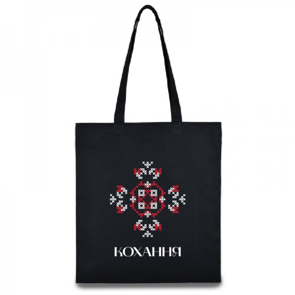 Екосумка Українська ДНК. Кохання 42х38 см чорна