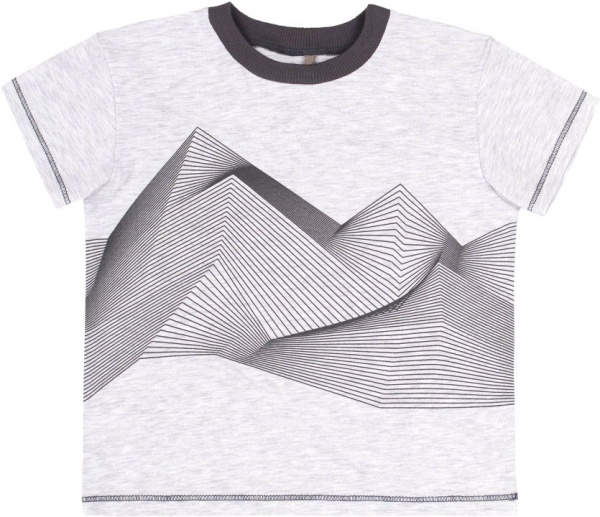 Футболка для мальчиков Bembi ФБ868 р.98 серый меланж 24868011038.XM0 