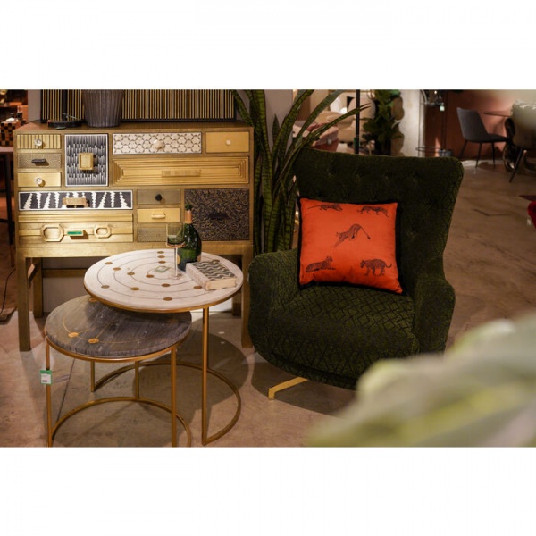 Подушка Пантера 45x45 см червоний KARE Design 