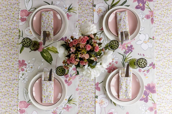 Дорожка на стол Орхидея 40x140 см Прованс 