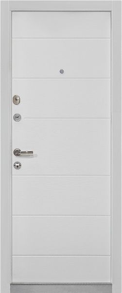 Двері вхідні Міністерство дверей КС-202+ (квартира) грифель горизонт / пломбір горизонт 2050x960мм ліві