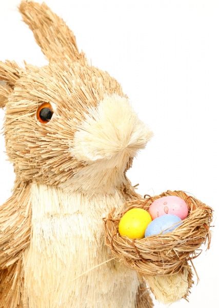 Декорация пасхальная Blooming Кролик с цыпленком LD190310-26
