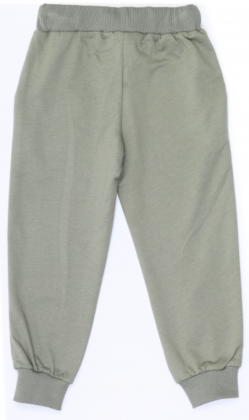 Штаны для девочек Funtime Сердечки р.110 оливковый 