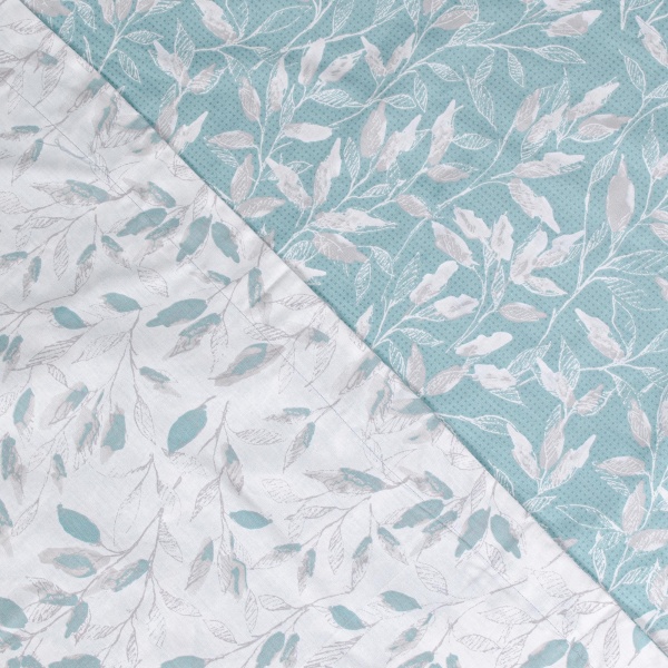 Комплект постільної білизни Витонченість євро блакитний із білим Homeline 