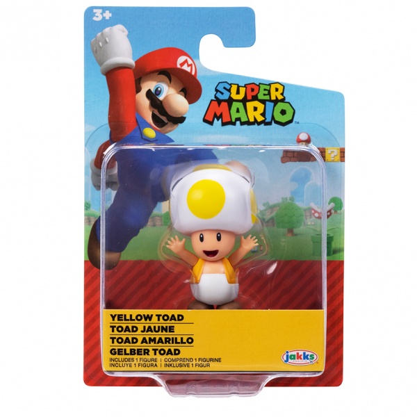 Игровая фигурка Super Mario с артикуляцией Желтый Тоад 6 см 41291i-GEN 