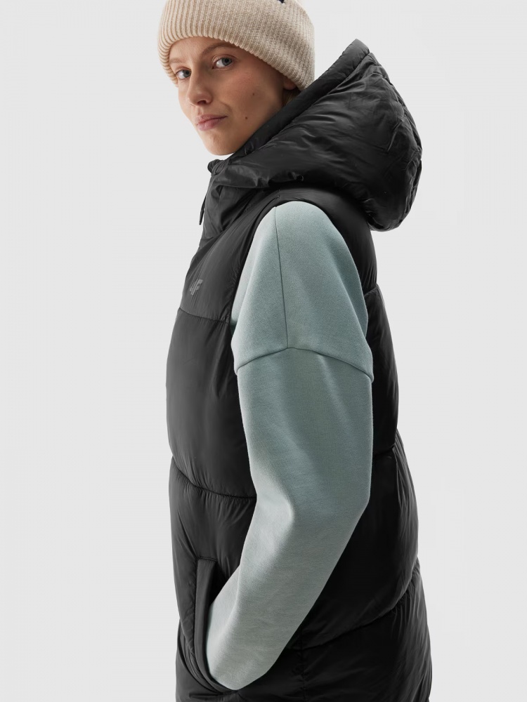 Жилет 4F VEST JACKET F143 4FWAW24TVJAF143-20S р.S черный