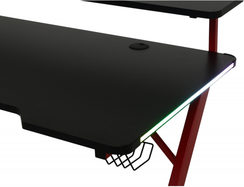 Стіл комп'ютерний чорно-червоний CT-N2338D