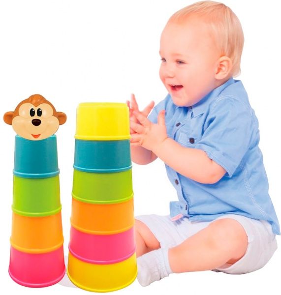Игровой набор Kiddieland Пирамидка обезьянки