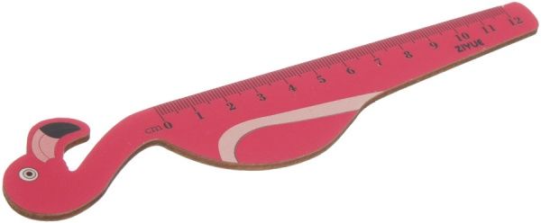 Линейка Фламинго розовый 12 см