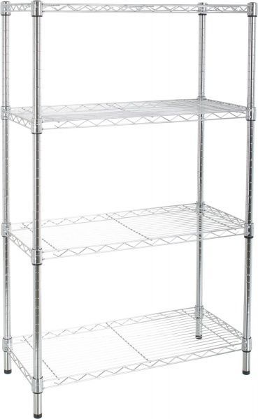 Стелаж металевий 1200x760x350 мм хром (143047-4LC) 