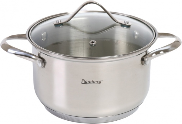Кастрюля Tradition 2,5 л со стеклянной крышкой Flamberg