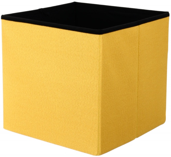 Ящик-пуф складаний 40522220-2 жовтий 380x380x380 мм