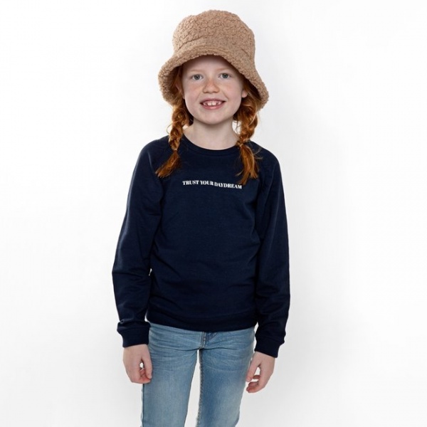 Свитшот для девочки NWM трикотажный р.134 синий U44002-1 