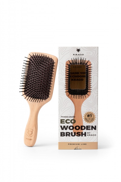 Гребешок KRAGO деревянная brsh-1-003