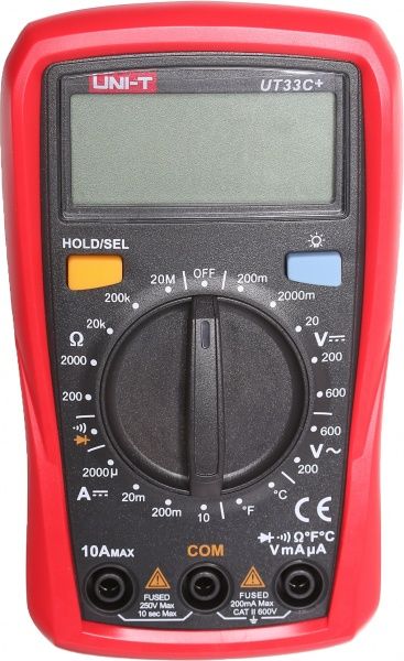 МультиметрUNI-T UT-33C+ (с термопарой)