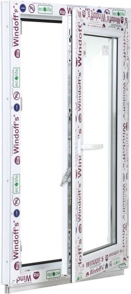 Окно поворотно-откидное Windoff's 58 600x1000 мм правое 