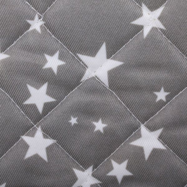 Набір кухонний Прихватка та рукавиця Зірки на сірому біло-сірий 