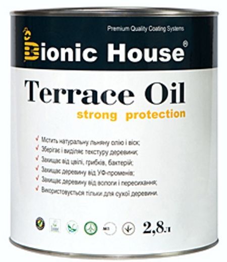 Олія Bionic House для терас Т101 чорний шовковистий мат 2,8 л