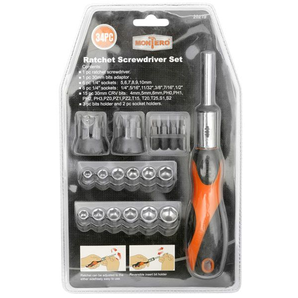 Отвертка со сменными насадками Montero 20219